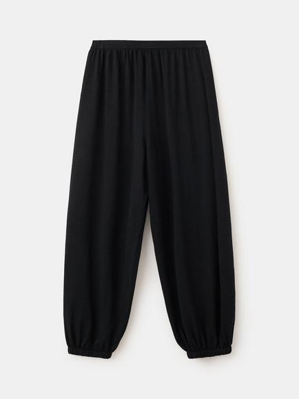 Mango Mid Rise Balloon Joggers, Black, Black