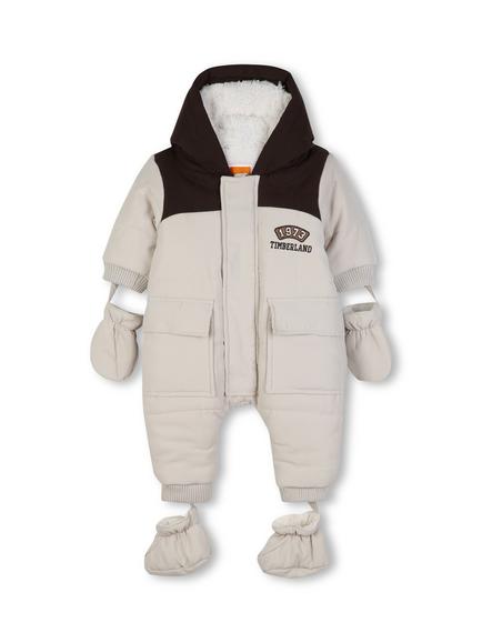 Timberland Baby All-in-One Snowsuit, Pale Stone, Pale Stone