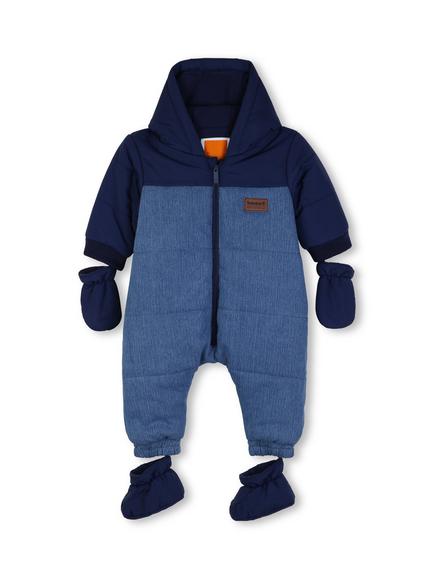 Timberland Baby All-in-One Snowsuit, Blue Stone Wash, Blue Stone Wash