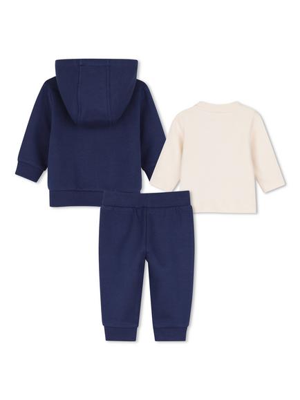 Timberland Baby Graphic T-Shirt & Hoodie with Joggers Set, Medieval Blue - view 2, Medieval Blue