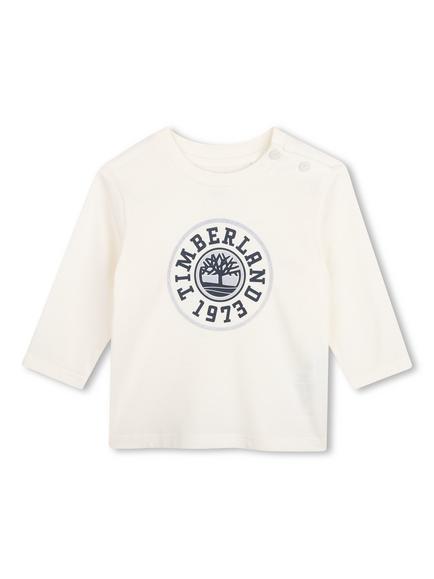 Timberland Baby Long Sleeve Top, Ivory, Ivory