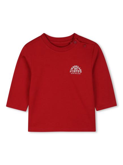Timberland Baby Long Sleeve Top, Red, Red