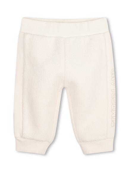 Timberland Baby Cotton Cuffed Joggers, Ivory, Ivory