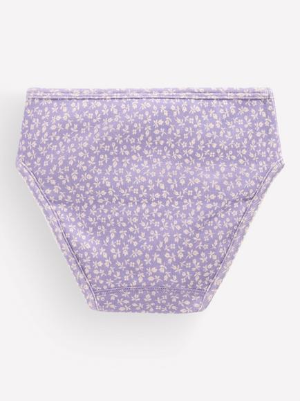 Mini Boden Kids' Printed Cotton Knickers, Pack of 7, Floral Spring - view 2, Floral Spring