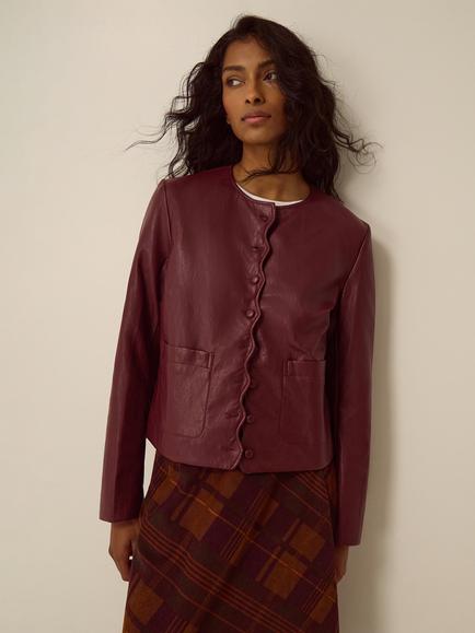 Monsoon Penelope Jacket, Berry, Berry