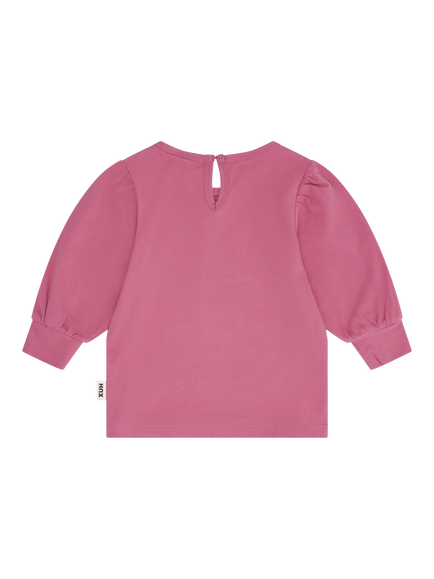 Hux Baby Sequin Cherry Long Sleeve Top, Dusty Rose - view 2, Dusty Rose