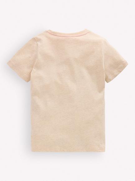 Mini Boden Kids' Glow In The Dark Cotton Graphic Crew Neck T-Shirt, Oatmeal Geologic - view 2, Oatmeal Geologic
