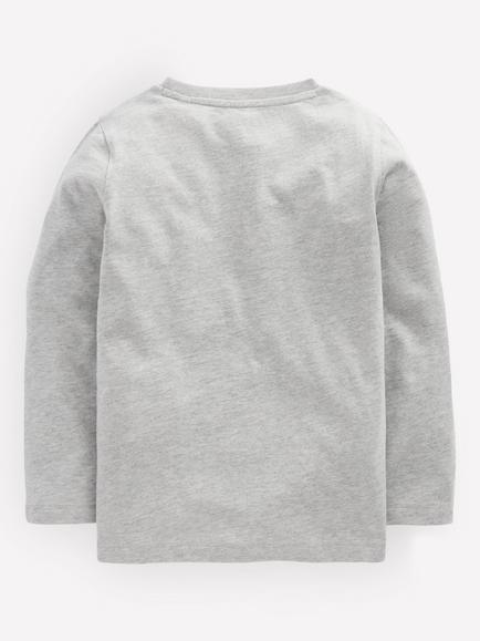 Mini Boden Kids' Cotton Long Sleeve T-Shirt, Grey Racing Cars - view 2, Grey Racing Cars