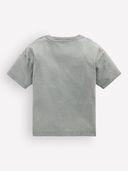 Mini Boden Kids' Short Sleeve Printed Cotton T-Shirt, Bamboo Cane Bikes - view 2, Bamboo Cane Bikes