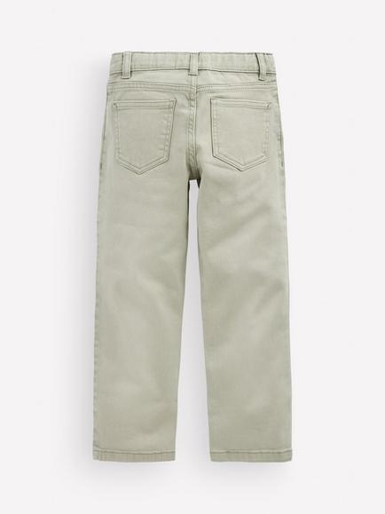 Mini Boden Kids' Easy Straight Slim Fit Jeans, Green Acid Wash - view 2, Green Acid Wash