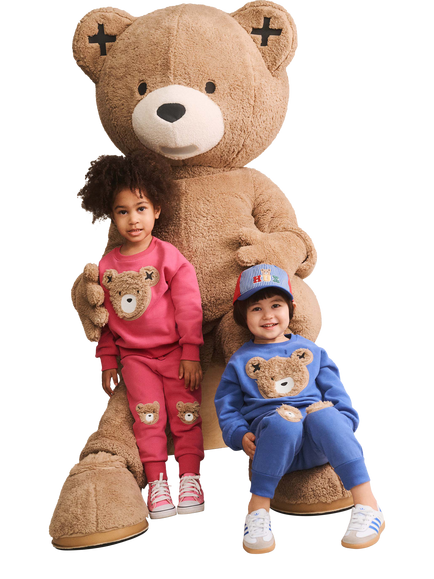 Hux Baby Baby Huxbear Fleece Sweatshirt, Cobalt - view 2, Cobalt