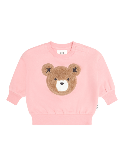 Hux Baby Baby Huxbear Fleece Sweatshirt, Vintage Pink, Vintage Pink
