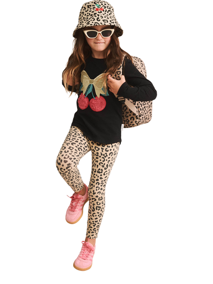 Hux Baby Baby Cotton Blend Leopard Print Leggings, Brown - view 2, Brown