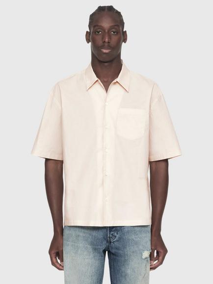 AllSaints Maddox Cotton Short Sleeve Shirt, White, White