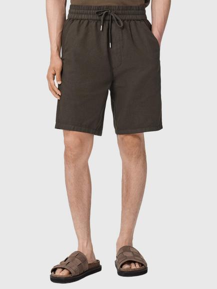AllSaints Hanbury Relaxed Fit Shorts, Brown Mid, Brown Mid