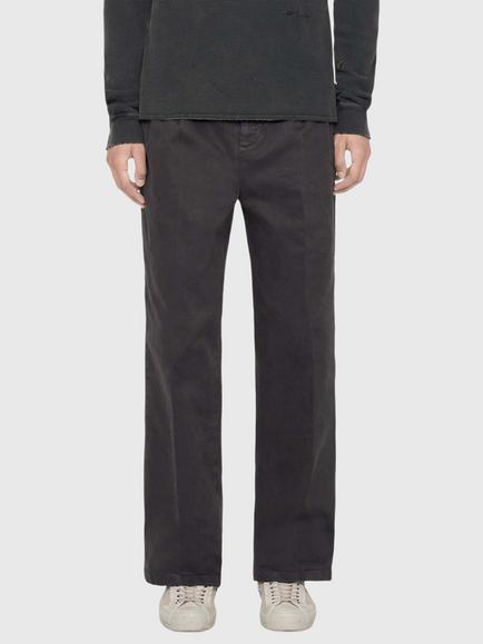 AllSaints Haydon Slim Fit Cotton Rich Chinos, Anthracite Black, Anthracite Black