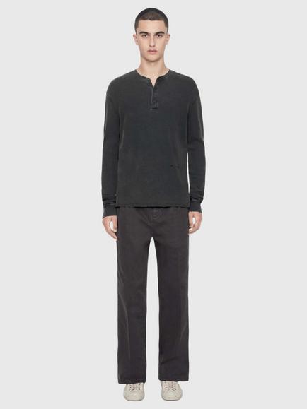 AllSaints Haydon Slim Fit Cotton Rich Chinos, Anthracite Black - view 2, Anthracite Black