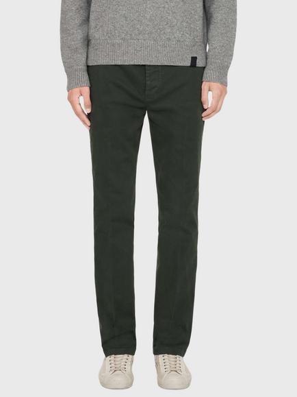 AllSaints Haydon Slim Fit Cotton Rich Chinos, Anthracite Black, Bottle Green