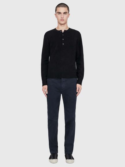 AllSaints Haydon Cotton Rich Slim Fit Chinos, Blue - view 2, Blue