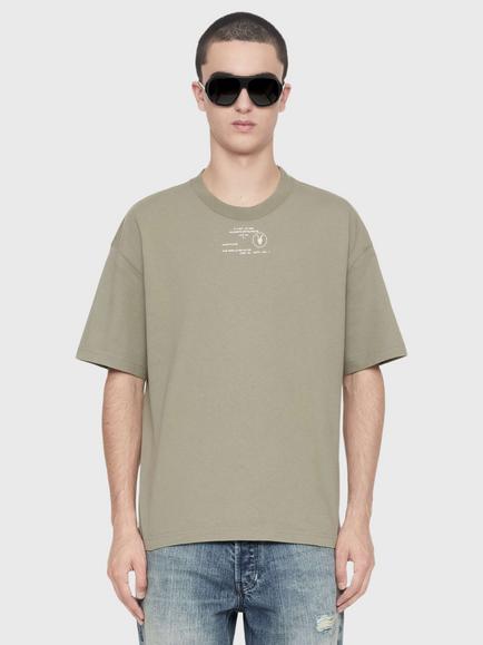 AllSaints Raphy Cotton Loose Fit Crew Neck T-Shirt, Green, Green
