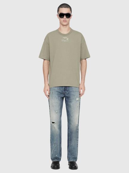 AllSaints Raphy Cotton Loose Fit Crew Neck T-Shirt, Green - view 2, Green