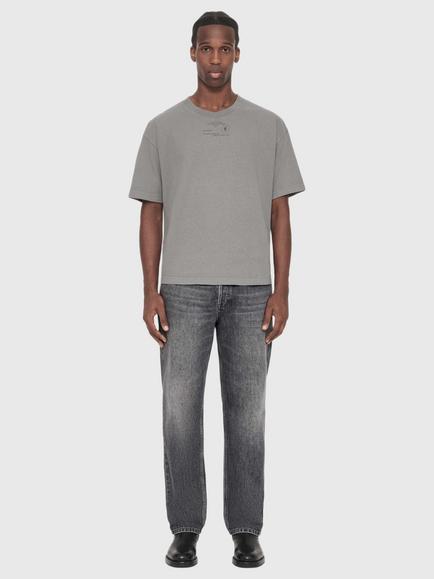 AllSaints Raphy Cotton Crew Neck T-Shirt, Grey Graphite - view 2, Grey Graphite