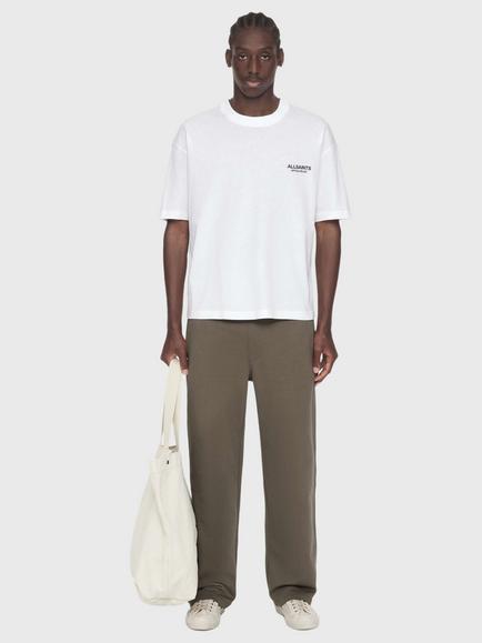 AllSaints Shadow Cotton Graphic Crew Neck T-Shirt - view 2, Optic White