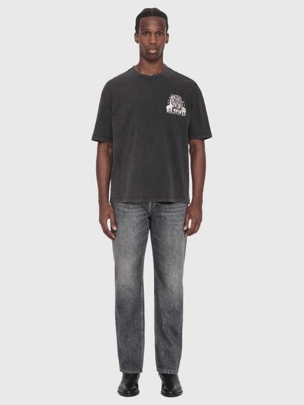 AllSaints Tigress Cotton Crew Neck T-Shirt, Nearly Black - view 2, Nearly Black