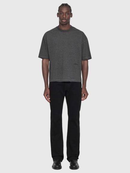 AllSaints Axel Cotton Rich Crew Neck T-Shirt, Grey - view 2, Grey