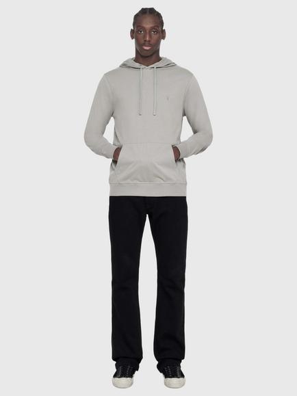 AllSaints Brace Cotton Hoodie, Grey - view 2, Grey