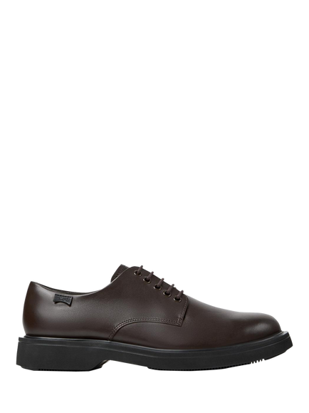 Camper Norman Leather Lace Up Oxford Shoes, Brown