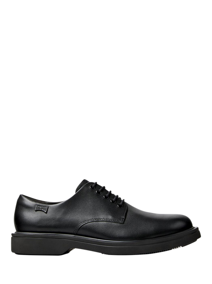 Camper Norman Leather Lace Up Oxford Shoes, Black