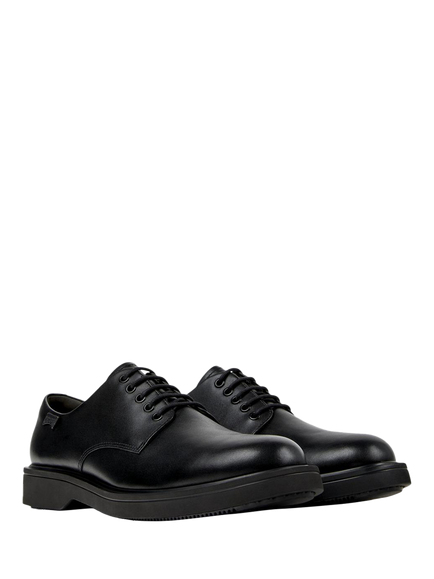 Camper Norman Leather Lace Up Oxford Shoes - view 2, Black