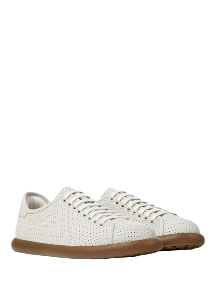Camper Zapatillas Pelotas Soller Leather Lace Up Trainers - view 2, White
