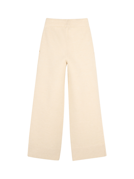 Michael Kors Kids' Knitted Drawstring Trousers, Stone - view 2, Stone