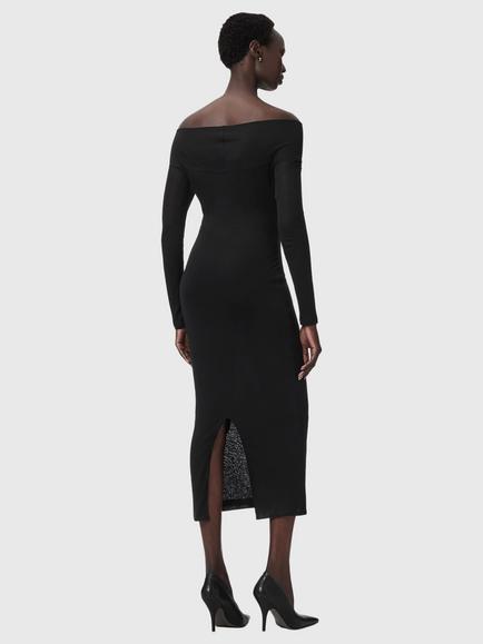 AllSaints Delta Shift Dress, Black - view 2, Black