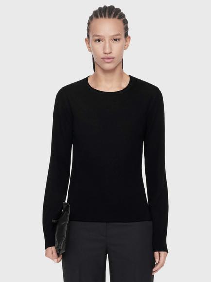 AllSaints Coyte Pure Wool Crew Neck Jumper, Black