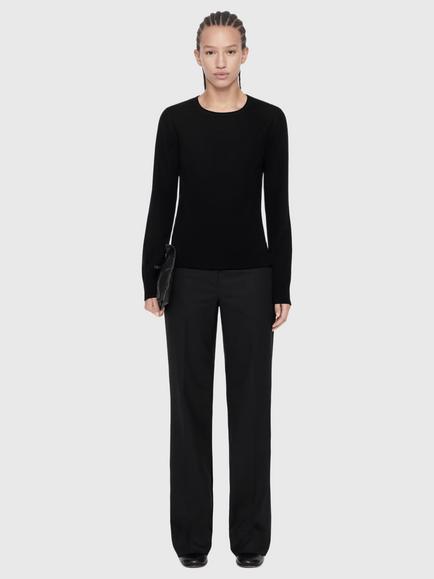 AllSaints Coyte Pure Wool Crew Neck Jumper - view 2, Black