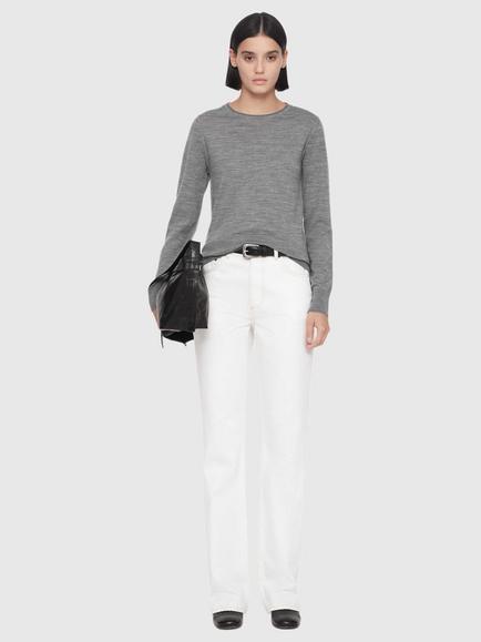 AllSaints Coyte Pure Wool Slim Fit Jumper - view 2, Grey Marl