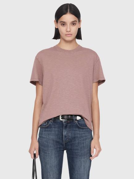 AllSaints Addi Crew Neck T-Shirt, Pink, Pink