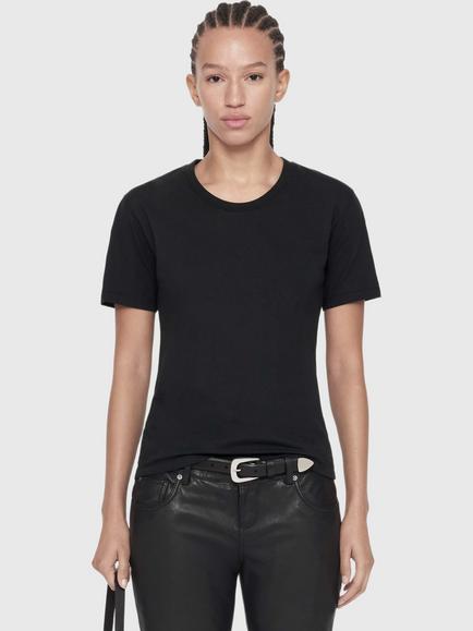 AllSaints Hela Crew Neck T-Shirt, Washed Black, Washed Black