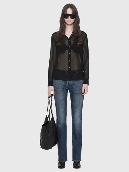 AllSaints Maven Military Shirt, Black - view 2, Black