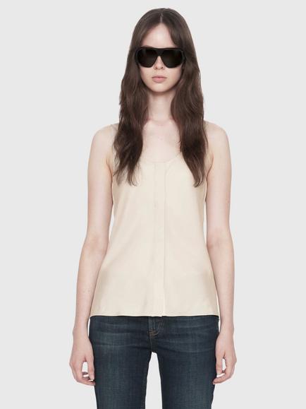 AllSaints Milla Silk Blend Camisole Top, Ecru White, Ecru White