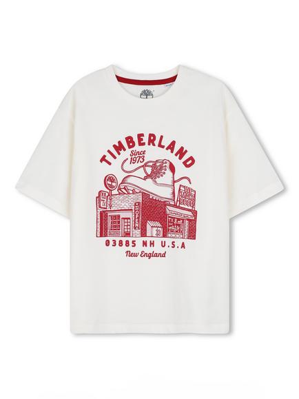 Timberland Kids' T-Shirt, Ivory, Ivory