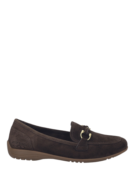 Josef Seibel Fenja 34 Leather Loafers, Brown, Brown