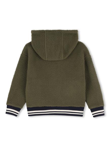 Timberland Kids' Faux Shearling Hoodie, Sea Green - view 2, Sea Green
