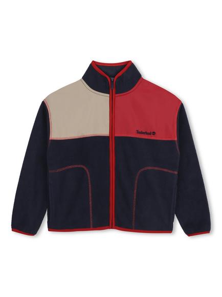 Timberland Kids' Colour Block Polar Fleece, Navy, Navy