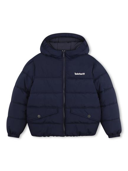 Timberland Kids' Hooded Puffer Jacket, Navy, Navy