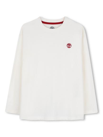 Timberland Kids' Long Sleeve Top, Ivory, Ivory