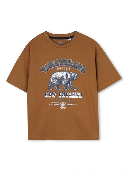 Timberland Kids' T-Shirt, Brown, Chocolate Brown